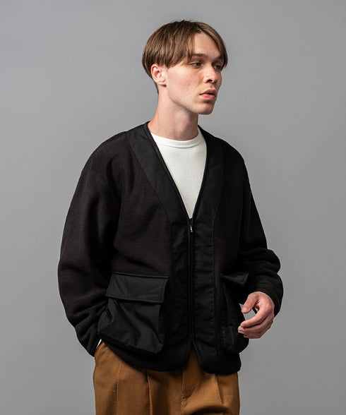 MR.OLIVE / MELTON FLEECE / ZIP UP CARDIGAN ミスターオリーブ/メルトンフリース/ジップアップカーディガン